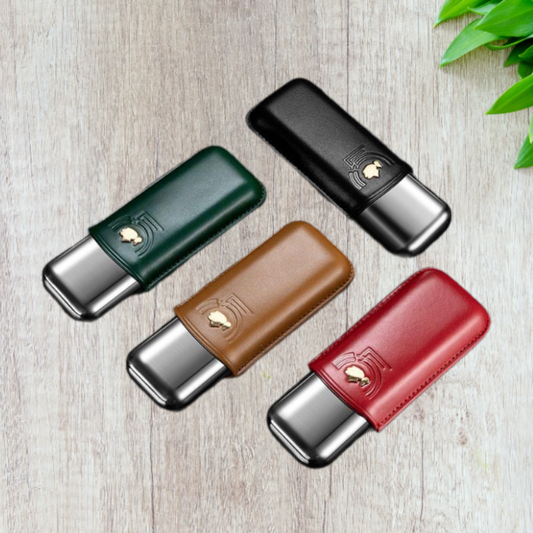 COHIBA Leather 2-Cigars Case