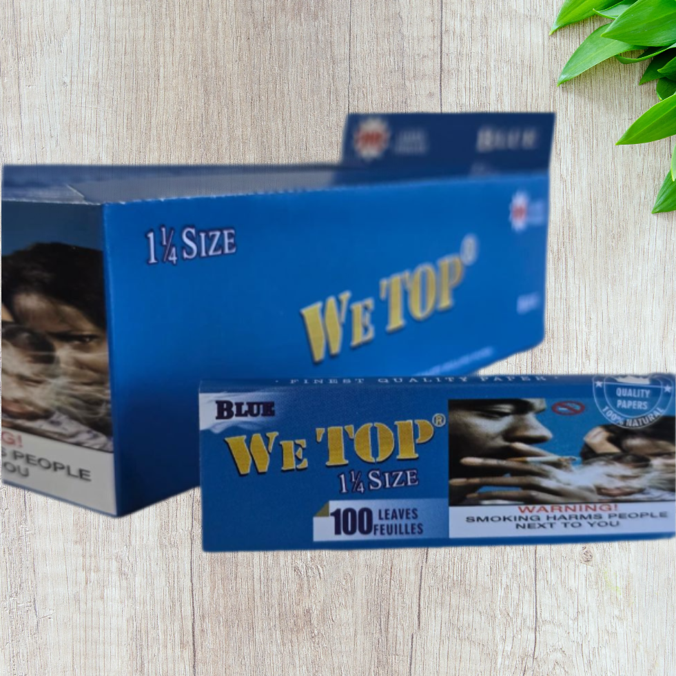 WeTop Blue (White Rice) 1 1/4 Size Rolling Paper