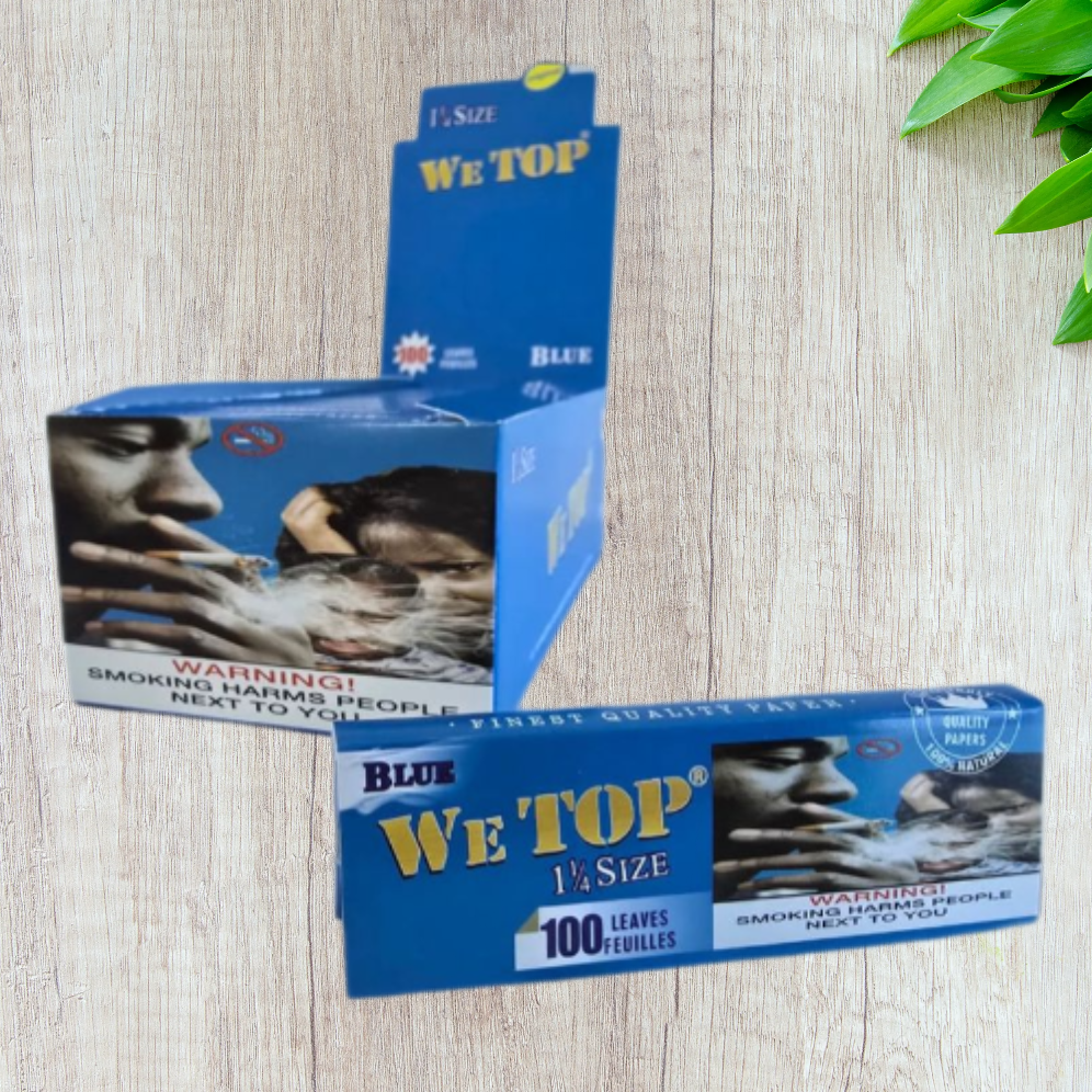 WeTop Blue (White Rice) 1 1/4 Size Rolling Paper