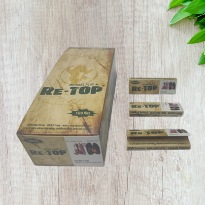 ReTop Brown 1 1/4 Size Rolling Papers
