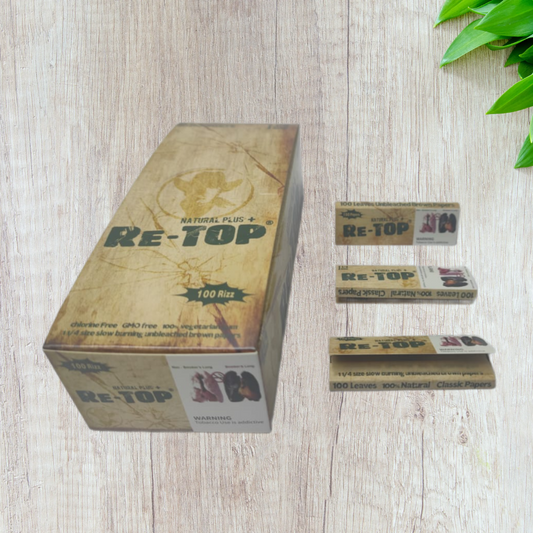 ReTop Brown 1 1/4 Size Rolling Papers