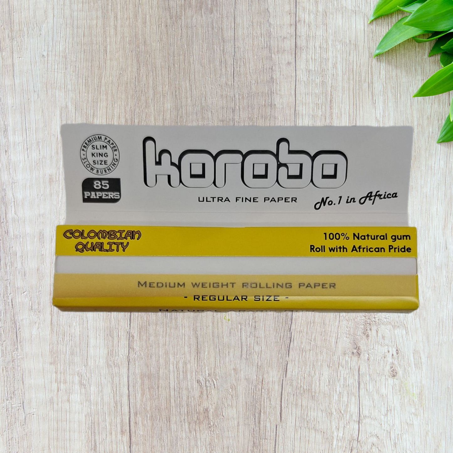 Korobo White Pure Hemp King Size Rolling Papers