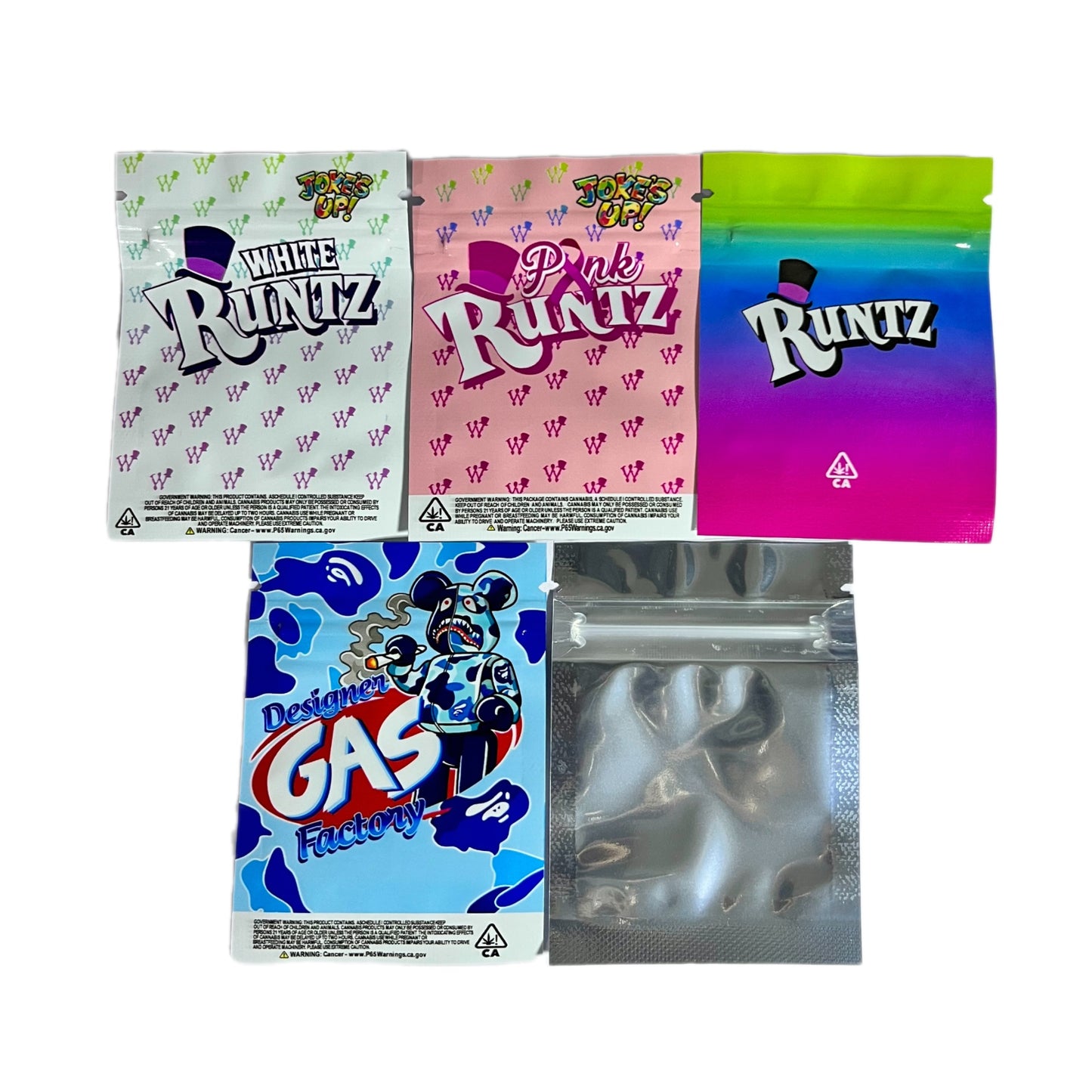 Mylar Small Ziplock Smell Proof Bag - 1g (100 Pcs)