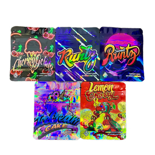 Mylar Ziplock Smell Proof Bag - 3.5g (100pcs)