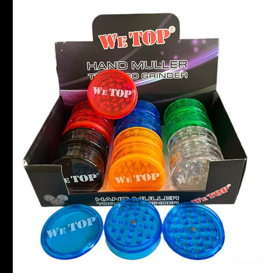 Wetop Plastic 3 Layer Pocket Herb Grinder - medium