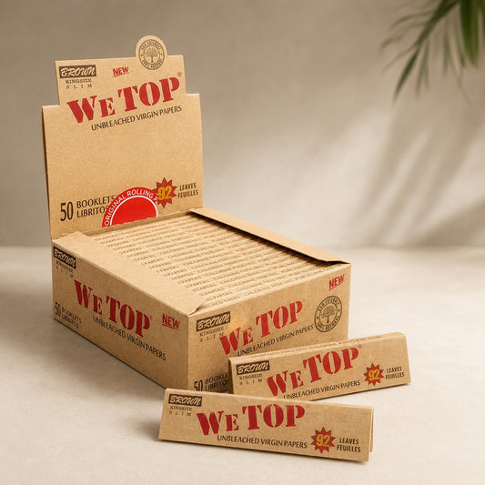 Wetop Brown King Size Slim Rolling Paper