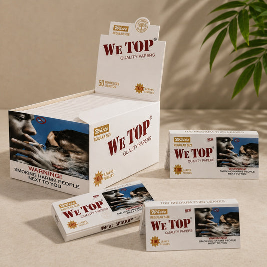 WeTop White Regular Queen Size Rolling Paper - 100 Leaves