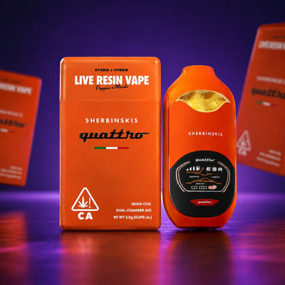 Sherbinskis Quattro Live Resin 2G Disposable Vape Cartridge