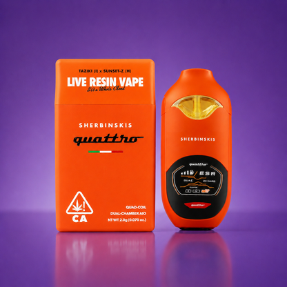 Sherbinskis Quattro Live Resin 2G Disposable Vape Cartridge