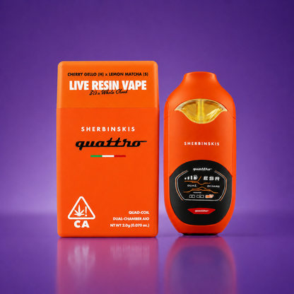 Sherbinskis Quattro Live Resin 2G Disposable Vape Cartridge